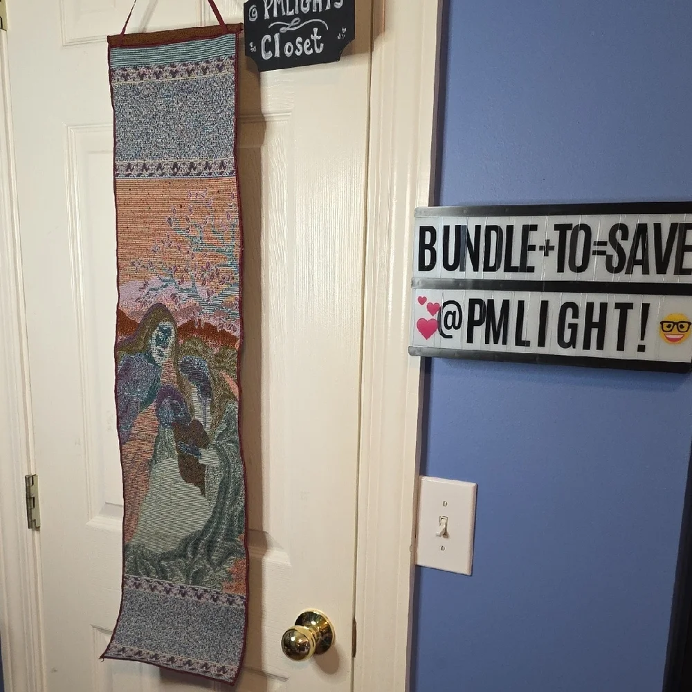 Religious Tapestry Wall Hanging Holy Family Christmas
